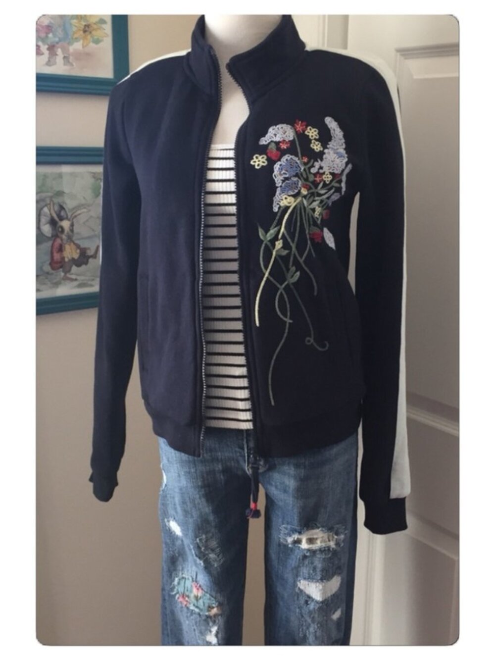 Anthropologie Lizzie Embroidered Jacket - Picture 6 of 9
